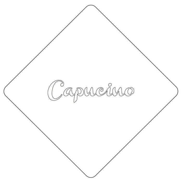 【atta】カフェアートステンシル　Capucino　LAS-0040