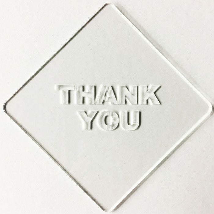 【atta】カフェアートステンシル　Thank you　LAS-0041