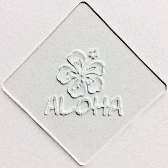 【atta】カフェアートステンシル　Aloha　LAS-0046