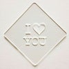 【atta】カフェアートステンシル　I LOVE YOU　LAS-0047