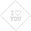 【atta】カフェアートステンシル　I LOVE YOU　LAS-0047
