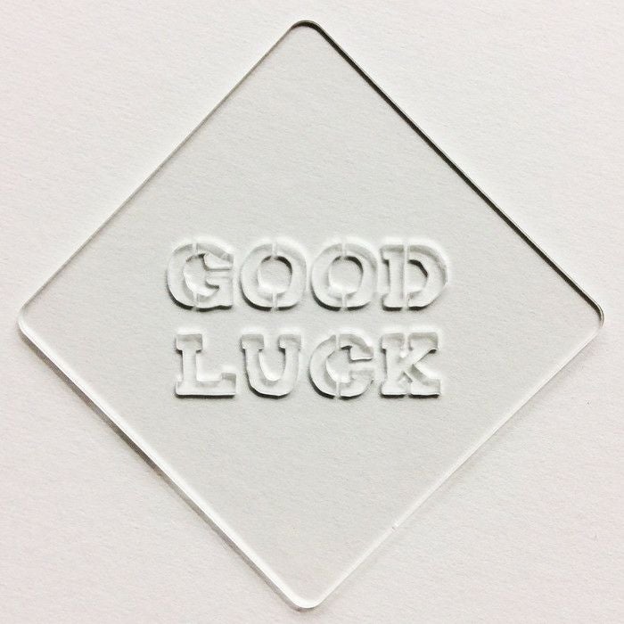 【atta】カフェアートステンシル　Good Luck　LAS-0048