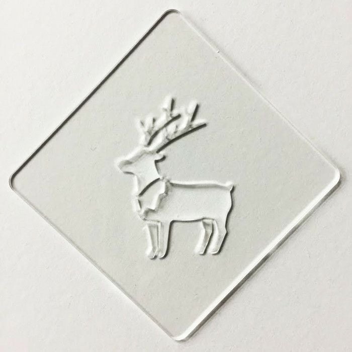 【atta】カフェアートステンシル　トナカイ　クリスマス　LAS-0050
