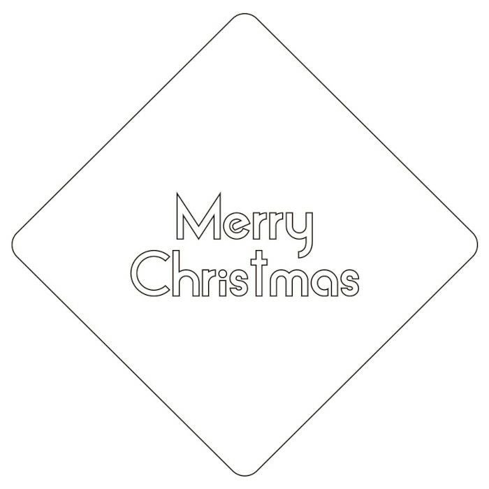 【atta】カフェアートステンシル　Merry Christmas　クリスマス　LAS-0051