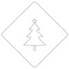 【atta】カフェアートステンシル　ツリー　クリスマス　LAS-0052