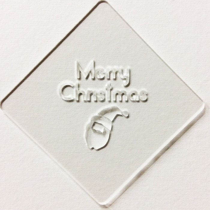 【atta】カフェアートステンシル　サンタクロース　クリスマス　LAS-0054