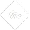 【atta】カフェアートステンシル　サクラ-花びら付-　LAS-0064