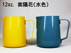 【販売終了】【ミルクピッチャー】RW 12oz. ピッチャー　外面のみ耐熱塗料焼付塗装 紫陽花（水色）