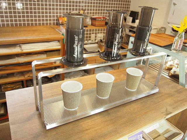 【NPS】エアロプレス用コーヒードリッパースタンド 長さ400mm×高さ100mm
