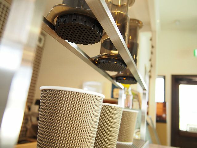 【NPS】エアロプレス用コーヒードリッパースタンド 長さ400mm×高さ120mm