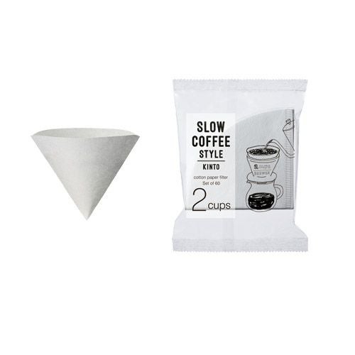 【KINTO/キントー】SCS-02-CP-60 コットンペーパーフィルター 2cups 60枚入