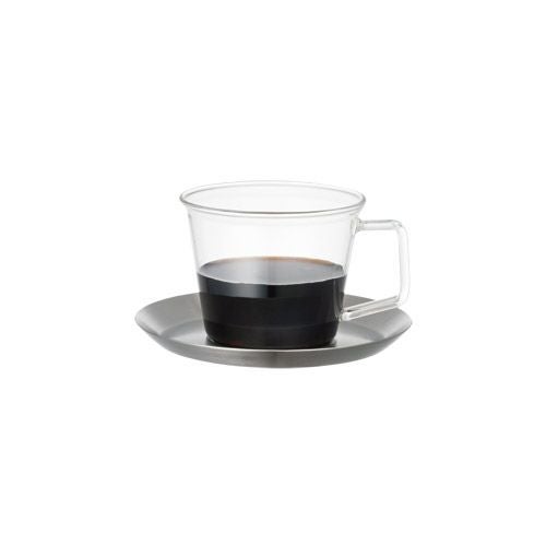 【KINTO/キントー】CAST コーヒーカップ＆ソーサー ステンレス 220ml