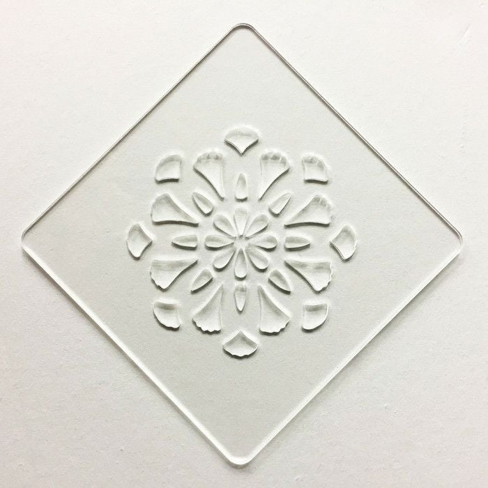 【atta】カフェアートステンシル　花　LAS-0073