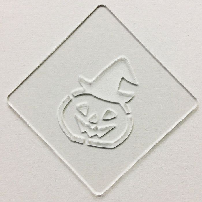 【atta】ハロウィンステンシル　帽子パンプ　カボチャ　カフェアートステンシル　LAS-0074