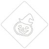 【atta】ハロウィンステンシル　帽子パンプ　カボチャ　カフェアートステンシル　LAS-0074