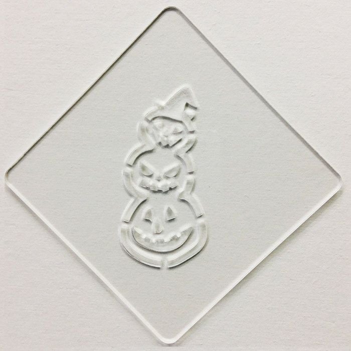 【atta】ハロウィンステンシル　団子パンプ　カボチャ　カフェアートステンシル　LAS-0075