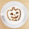 【atta】ハロウィンステンシル　スマイルパンプ　カボチャ　カフェアートステンシル　LAS-0076