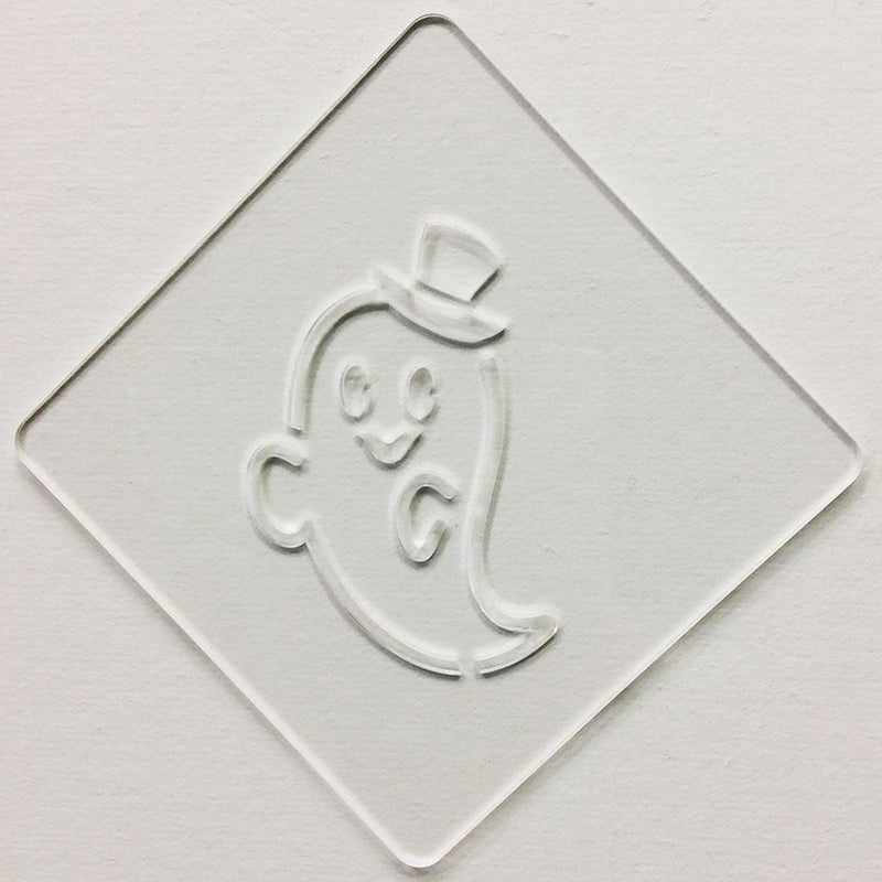 【atta】ハロウィンステンシル　おばけ　カフェアートステンシル　LAS-0077