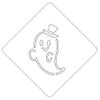 【atta】ハロウィンステンシル　おばけ　カフェアートステンシル　LAS-0077
