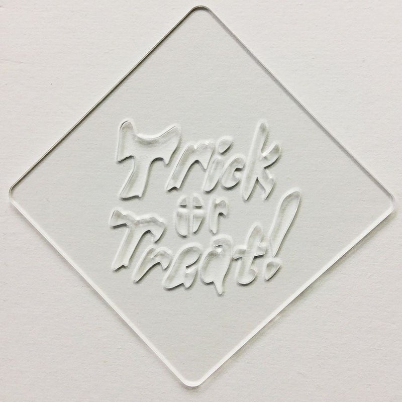 【atta】ハロウィンステンシル　Trick or Treat　カフェアートステンシル　LAS-0078