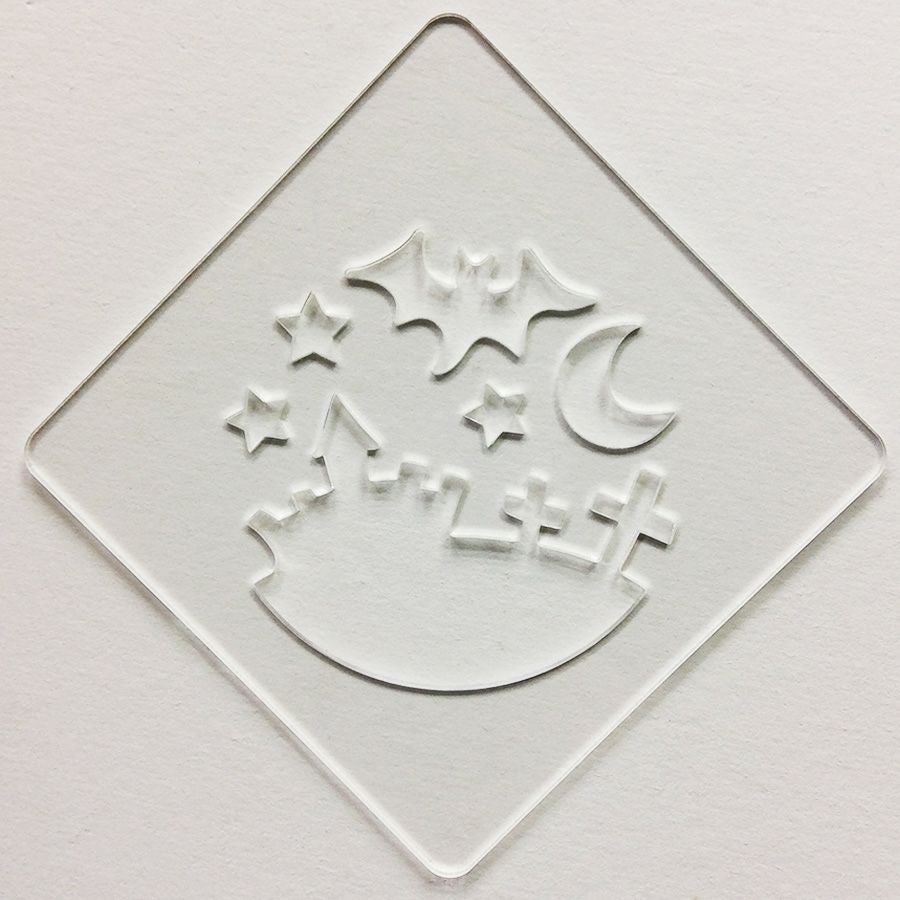 【atta】ハロウィンステンシル　ハロウィンナイト　カフェアートステンシル　LAS-0079