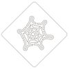【atta】ハロウィンステンシル　クモの巣A　カフェアートステンシル　LAS-0084