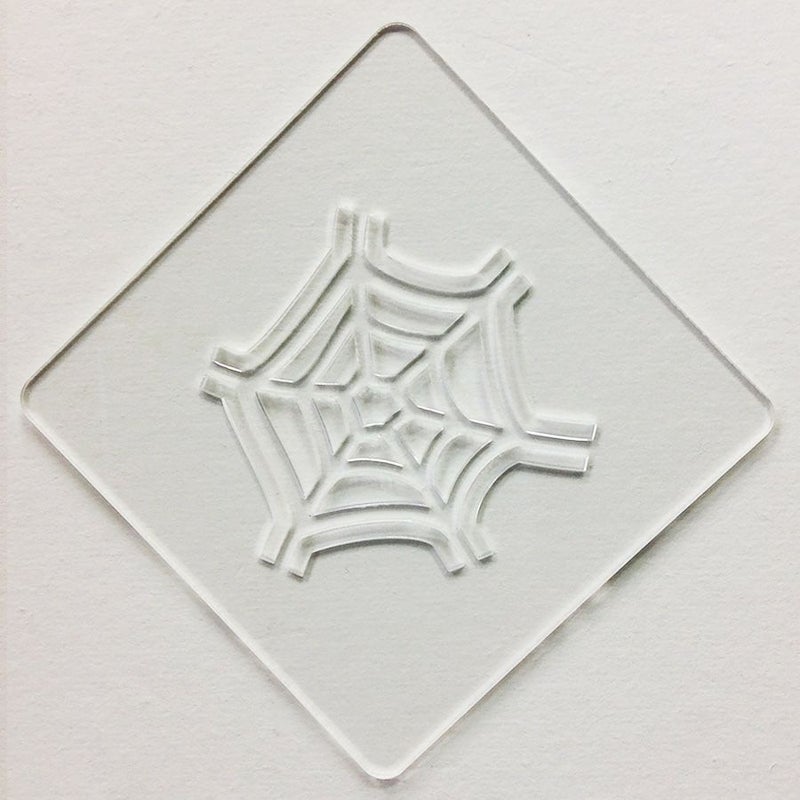 【atta】ハロウィンステンシル　クモの巣B　カフェアートステンシル　LAS-0085