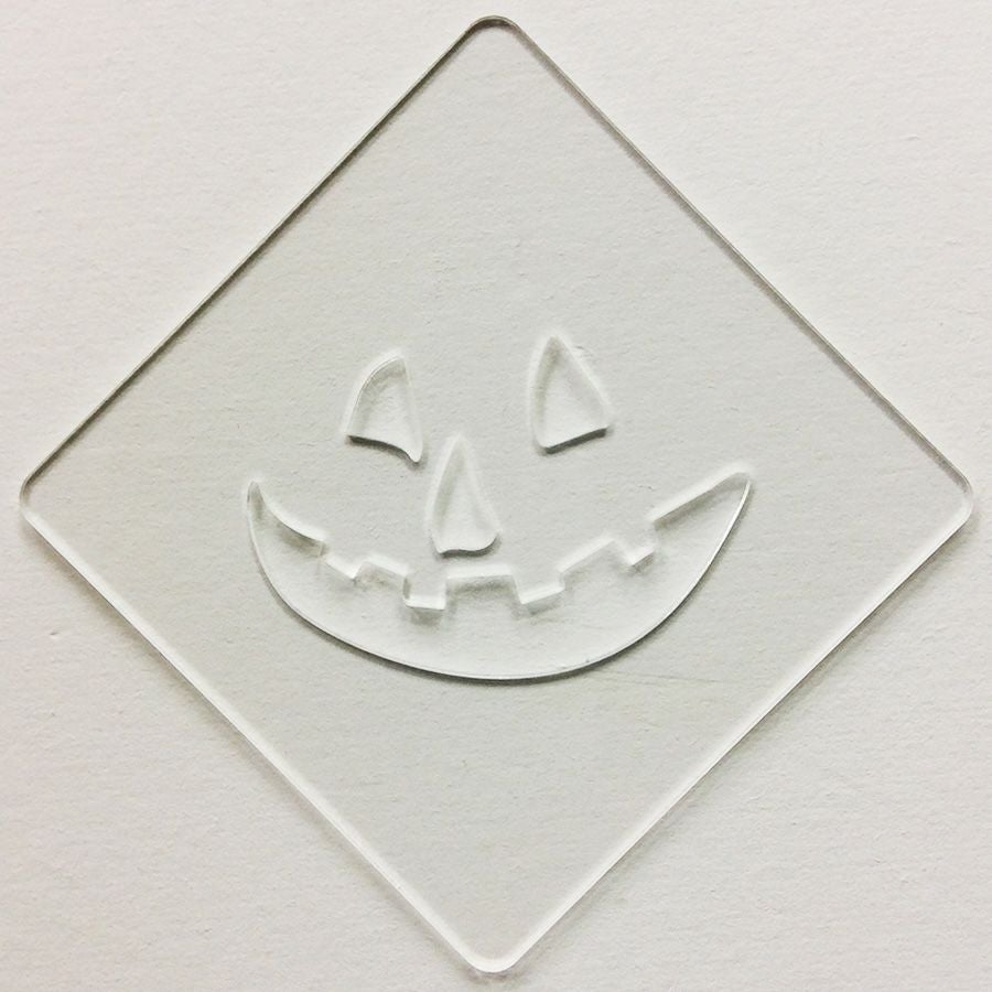 【atta】ハロウィンステンシル　パンプフェイス1　カフェアートステンシル　LAS-0086