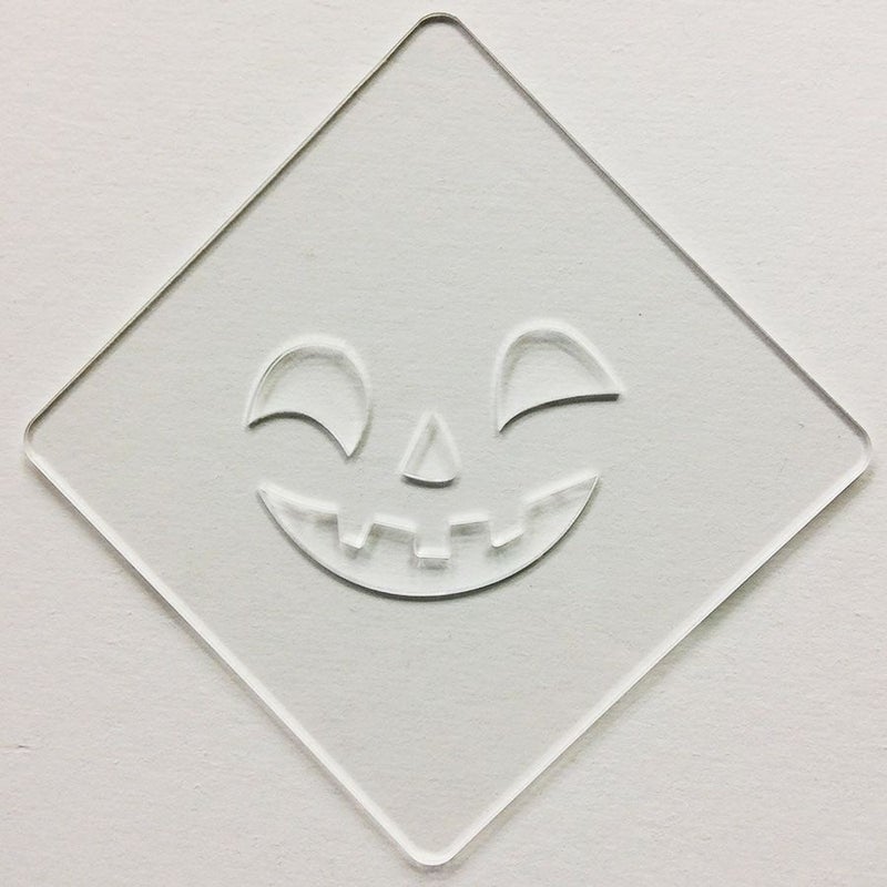 【atta】ハロウィンステンシル　パンプフェイス2　カフェアートステンシル　LAS-0087