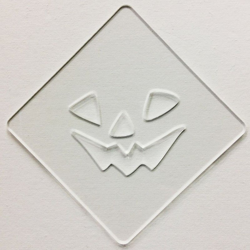 【atta】ハロウィンステンシル　パンプフェイス3　カフェアートステンシル　LAS-0088