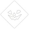 【atta】ハロウィンステンシル　パンプフェイス3　カフェアートステンシル　LAS-0088