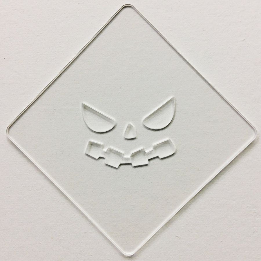 【atta】ハロウィンステンシル　パンプフェイス4　カフェアートステンシル　LAS-0089