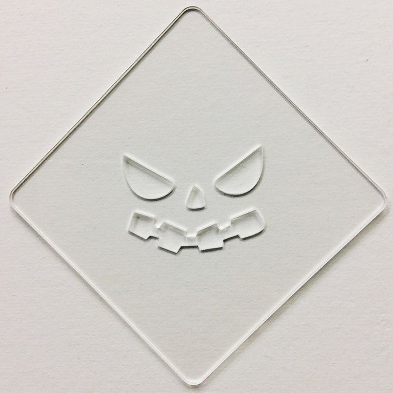 【atta】ハロウィンステンシル　パンプフェイス4　カフェアートステンシル　LAS-0089