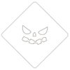 【atta】ハロウィンステンシル　パンプフェイス4　カフェアートステンシル　LAS-0089