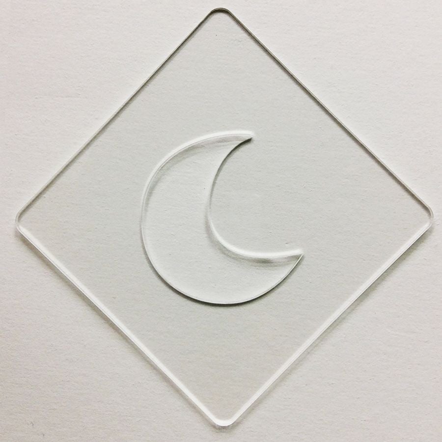 【atta】カフェアートステンシル　月　ムーン　LAS-0090