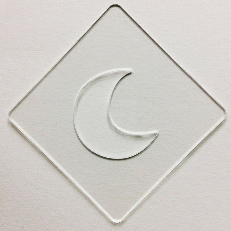 【atta】カフェアートステンシル　月　ムーン　LAS-0090