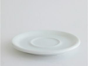 【販売終了】【ORIGAMI】6、8oz Saucer（ラテカップ・カプチーノカップ共通ソーサー） ホワイト