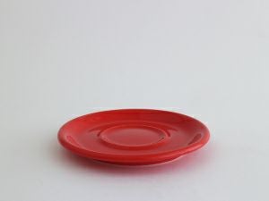 【販売終了】【ORIGAMI】6、8oz Saucer（ラテカップ・カプチーノカップ共通ソーサー） レッド