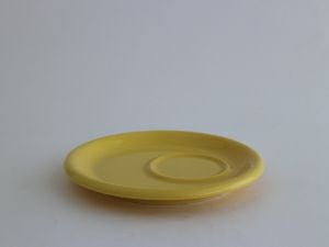 【販売終了】【ORIGAMI】6、8oz Tray Saucer（ラテカップ・カプチーノカップ共通トレイソーサー） イエロー