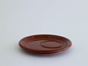 【販売終了】【ORIGAMI】6、8oz Tray Saucer（ラテカップ・カプチーノカップ共通トレイソーサー） ブラウン