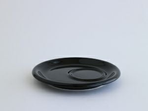 【販売終了】【ORIGAMI】6、8oz Tray Saucer（ラテカップ・カプチーノカップ共通トレイソーサー） ブラック