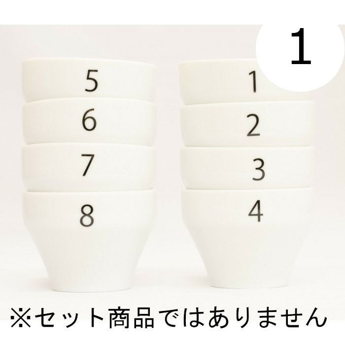 ボウル返品用 カッピングボウル 200ml SCAA スタンダード 国産 目盛り、マーク付き 『1』