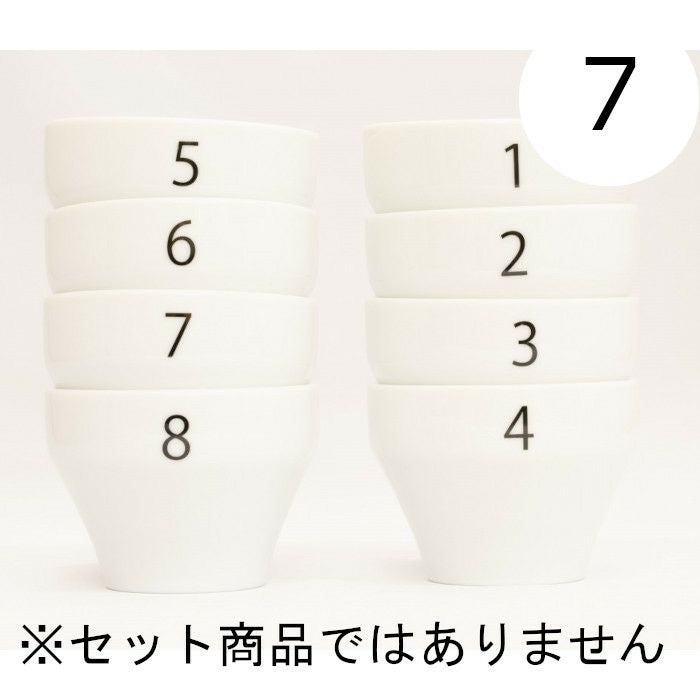 【FBCインターナショナル】オリジナル カッピングボウル 200ml SCAA スタンダード 国産 目盛り、マーク付き 『7』