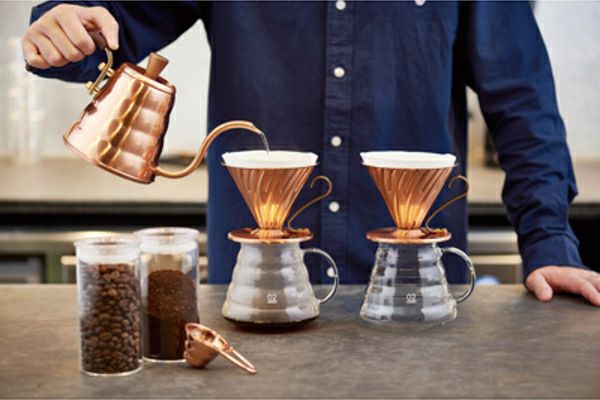 【販売終了】【hario/ハリオ】V60 ドリップケトル ヴォーノ・カパー （取っ手カバー付き） VKBN-90CP