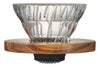 【販売終了】【hario/ハリオ】V60 耐熱ガラス透過ドリッパーオリーブウッド 1杯～2杯用 3VDG-01-OV