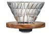 【販売終了】【hario/ハリオ】V60 耐熱ガラス透過ドリッパーオリーブウッド 1杯～4杯用 3VDG-02-OV