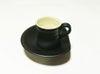 【紫香陶房】信楽焼 コーヒーカップ＆ソーサー 黒 140ml