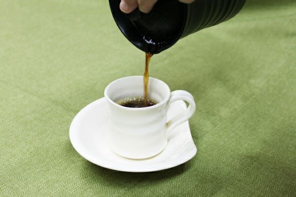 【紫香陶房/マイカフェポット】信楽焼 マイ・カフェポット コーヒー碗皿（白）セット