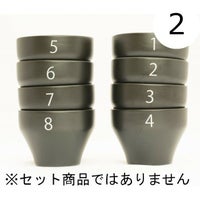 【FBCインターナショナル】オリジナル カッピングボウル 200ml SCAA スタンダード 国産 目盛り、マーク付き 『2』 黒モデル