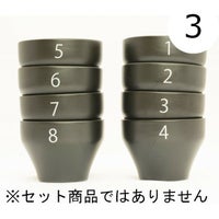 【FBCインターナショナル】オリジナル カッピングボウル 200ml SCAA スタンダード 国産 目盛り、マーク付き 『3』 黒モデル